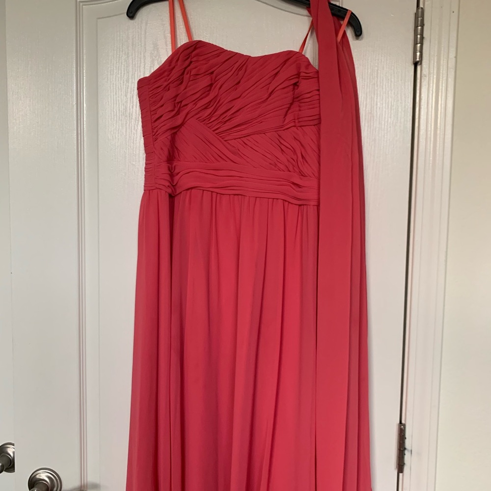Ralph Lauren strapless Georgette gown - Picture 2 of 7